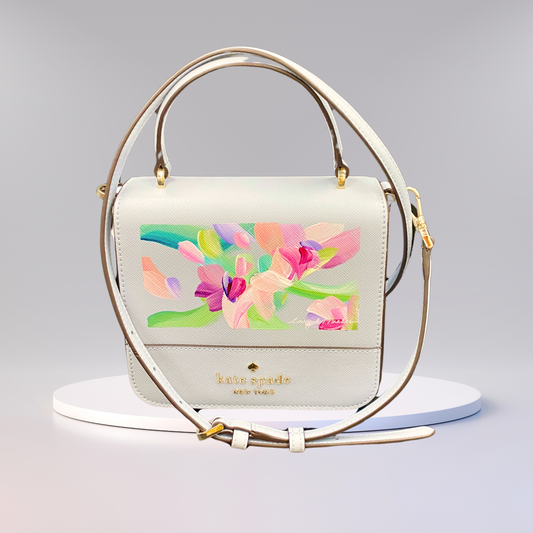 Square Flap Crossbody- Orchid Cluster